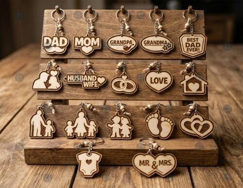 Family Relationship Keychains SVG 141221103 Creativo Digital